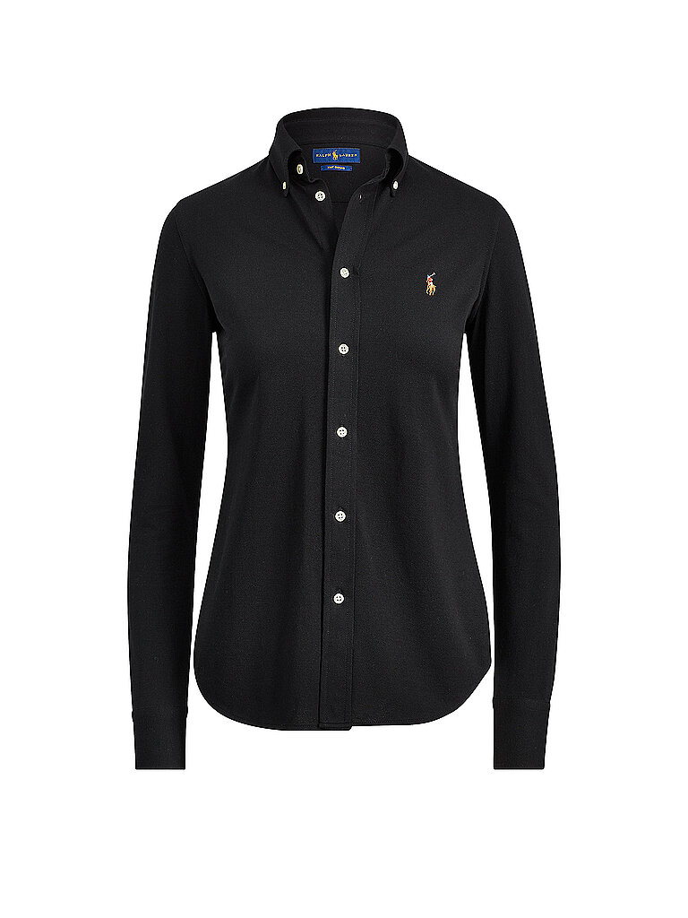 POLO RALPH LAUREN Bluse Skinny Fit Heidi  schwarz | XS